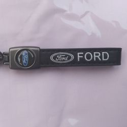 Leather Car Keychain Metal Keychain For Ford 