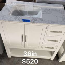 36in Bathroom Vanity With Top