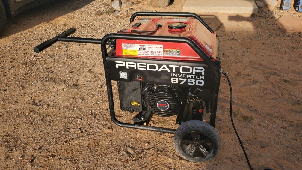 Brand New Predator Inverter Generator 8750 Model