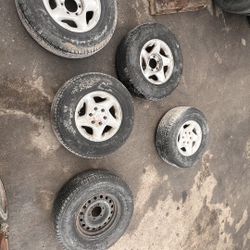 2000 toyota tundra stock rims and tires including spare