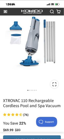 Kokido XTROVAC 110 Rechargeable Cordless Pool & Spa Vacuum