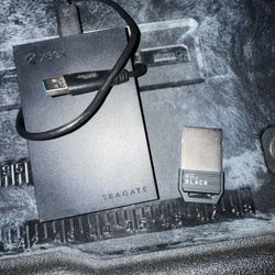 Xbox 2tb Seagate Extension ssd And 1tb Wd Gate Expansion Ssd 