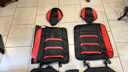 Red And Black Universal Car Seat Covers