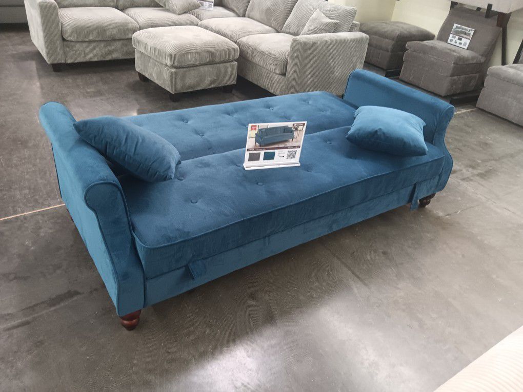 Adjustable Sofa Futon w/Understorage