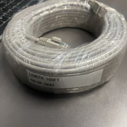 100ft cat5 cat6 internet cable ethernet cable for modem xbox playstation computer imac apple macbook Ip security POE camera 