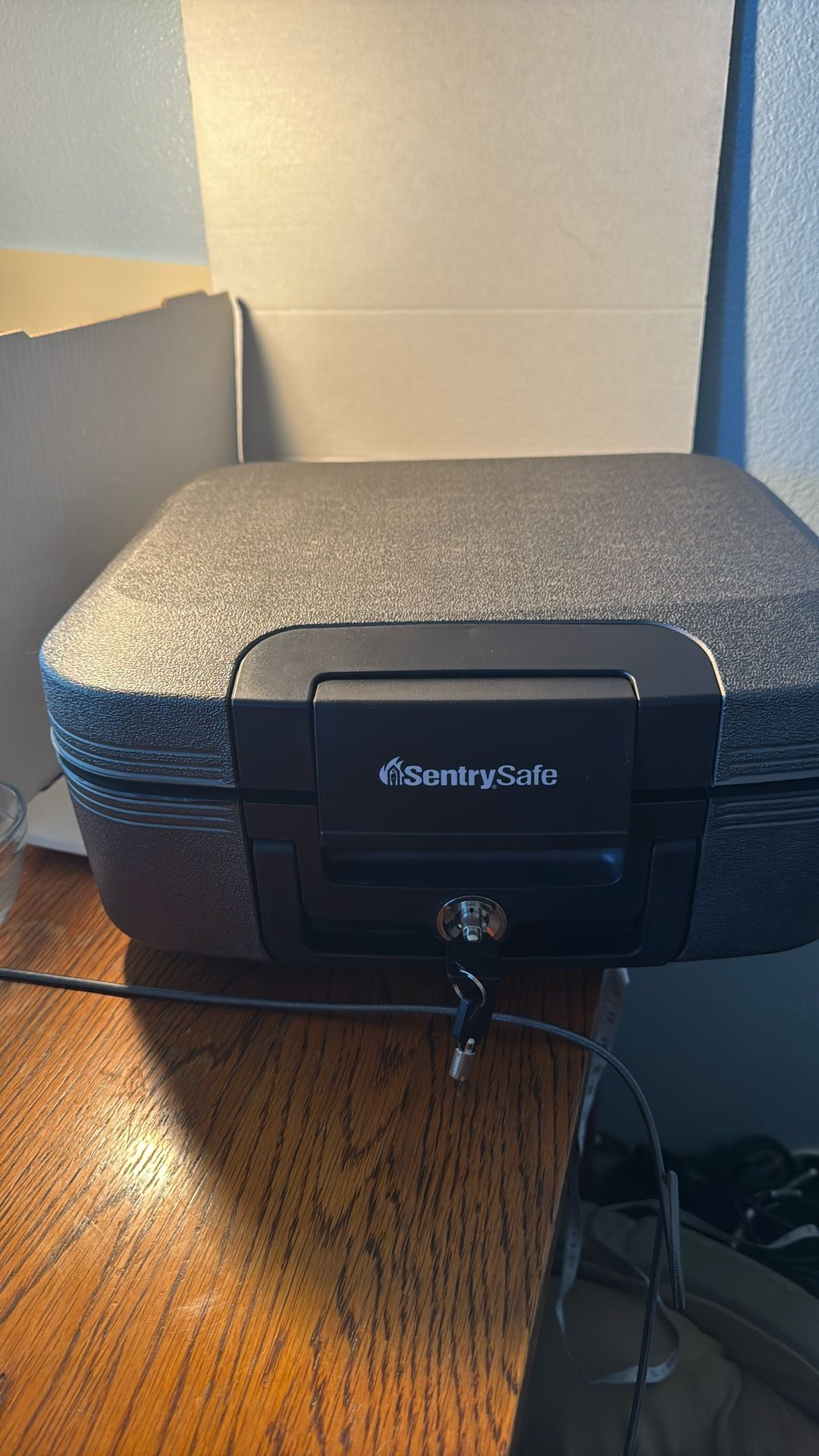 Small Chest Sentry Safe Like New Condition 15x13x7”