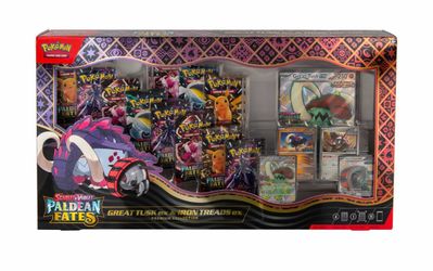 Pokemon Paldean Fates Great Tusk Iron Threads Ex Premium Collection