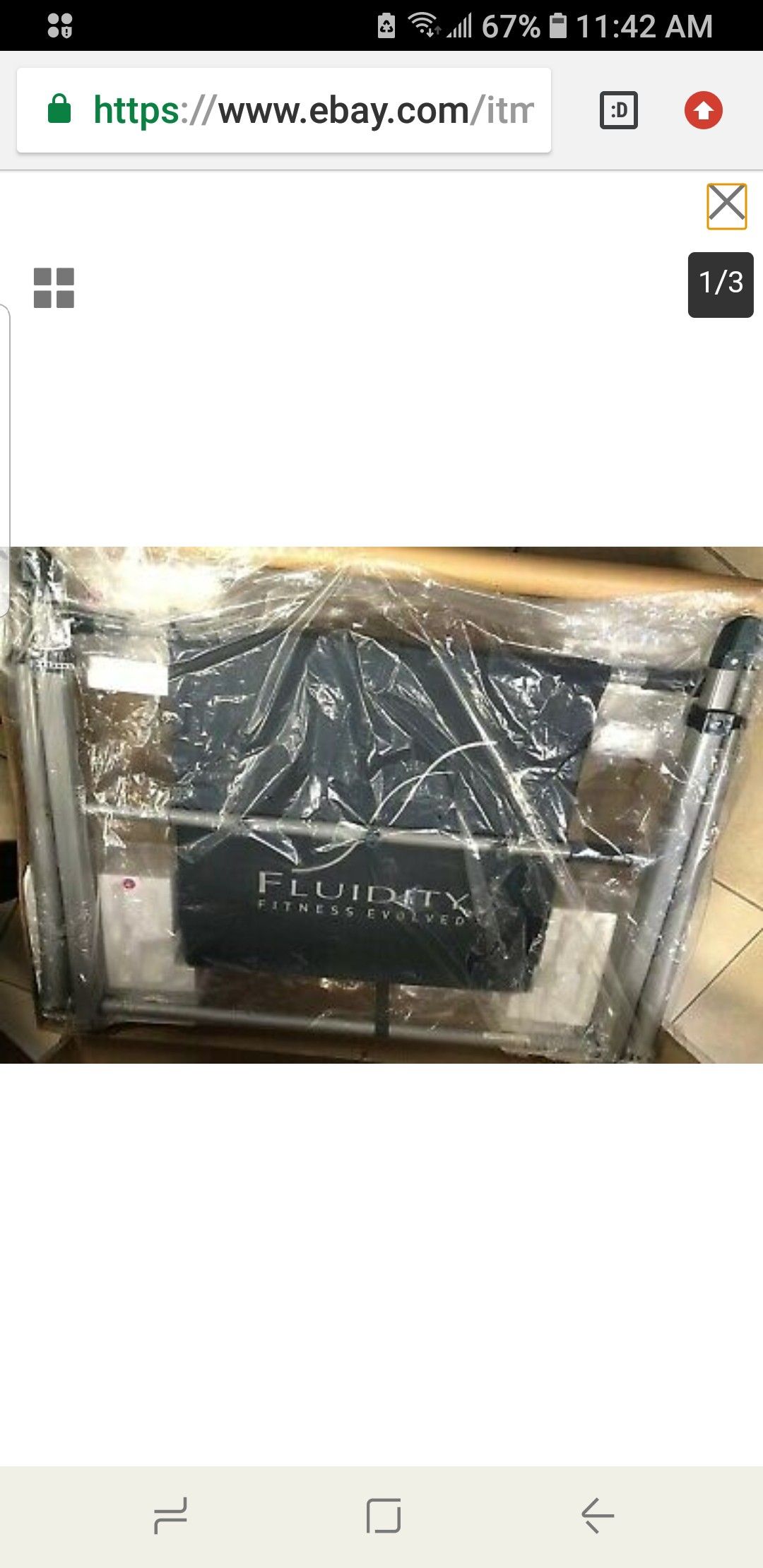 Fluidity Bar 1601-H2 New in Box Ballet/ Dance/ Yoga New