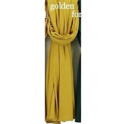 Womens Golden Color Premium Jersey Hijab