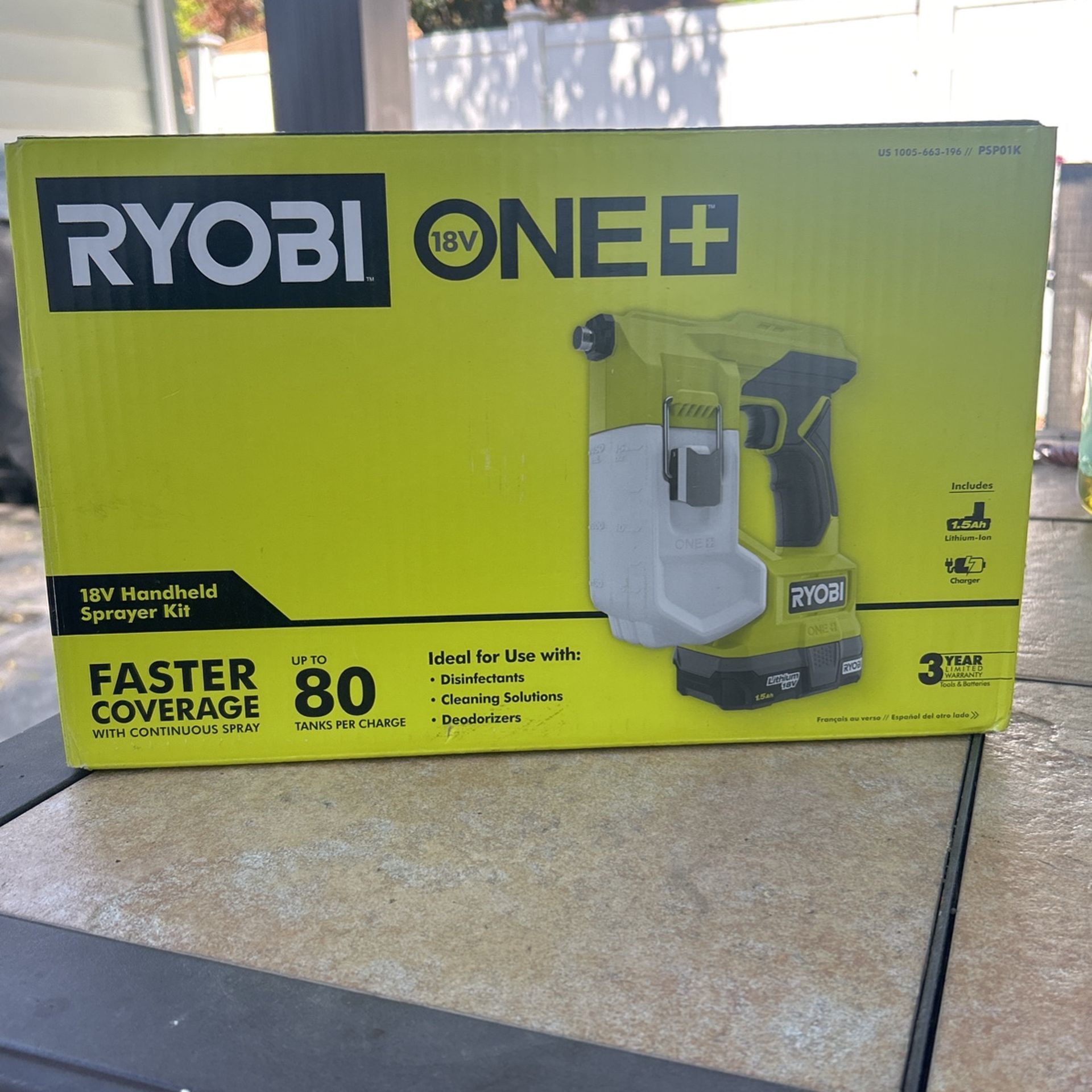 Ryobi 18v Handheld Sprayer