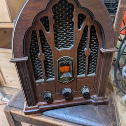 Vintage General Electric  Cathedral AM/FM Radio Reproduction 