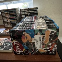 Full Metal Alchemist and Demon Slayer Manga 
