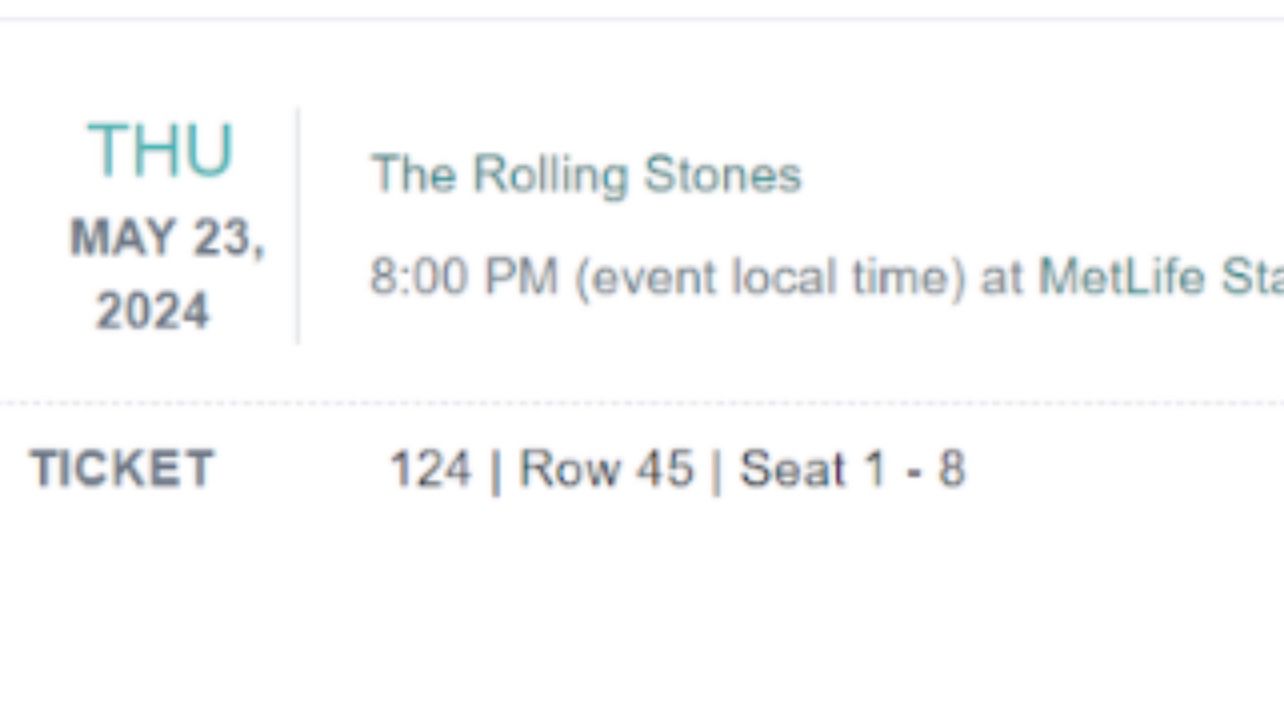 Rolling Stones Tickets -3 To Spare- Great Seats 