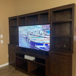 Large Brown TV Unit - Must Pickup
