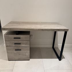 Windmier Taupe Study Desk