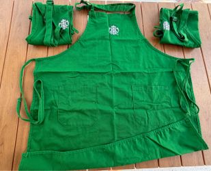 3 Like New Starbucks Aprons - Clean and Flawless. Priced for Fast Sale!