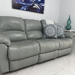 Vercelli Way Leather Power Reclining Sofa and Two Rocker Recliner