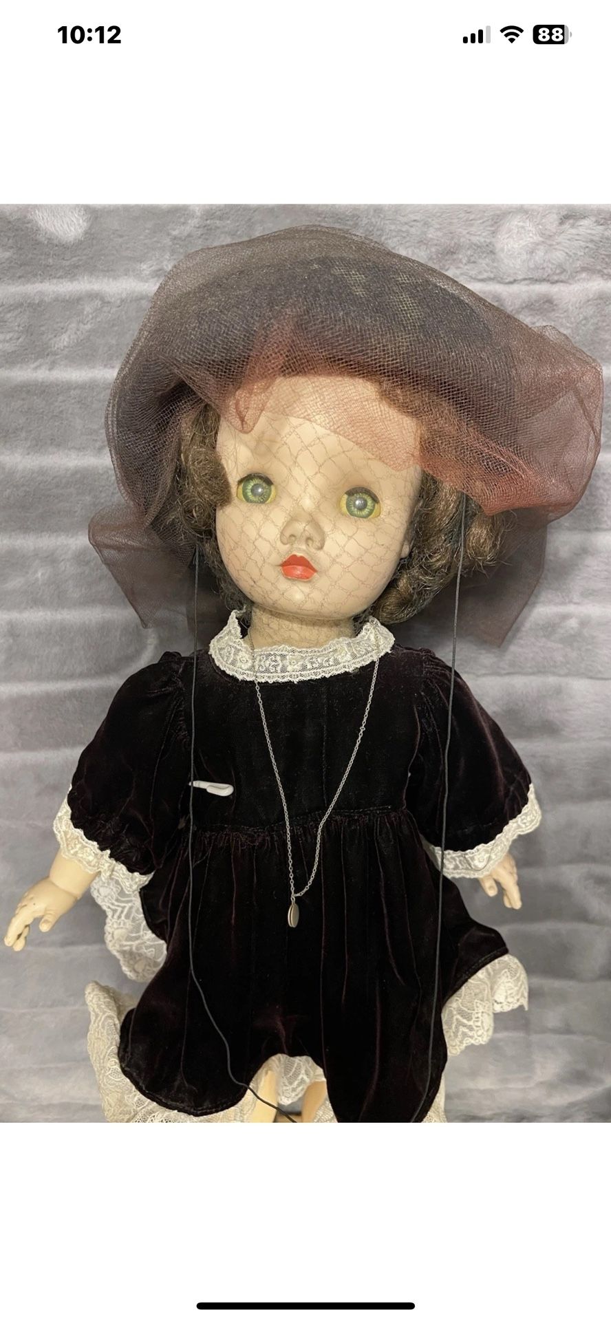 1950's WINNIE WALKER DOLL BY MADAME ALEXANDER 24" With Stand
