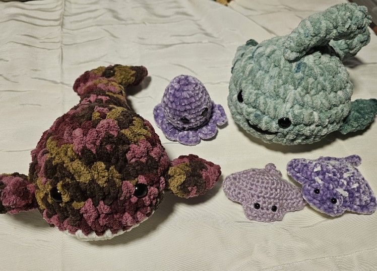 Océan Animal Plushies Crochet