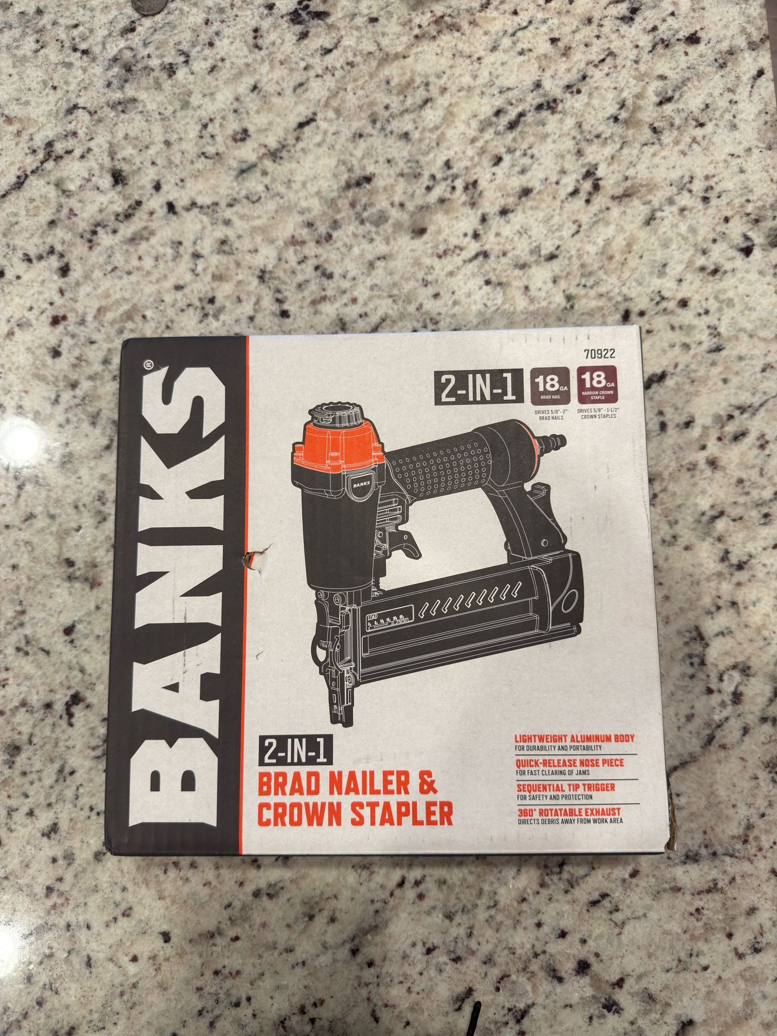 2 in 1- Brad Nailer & Crown Stapler