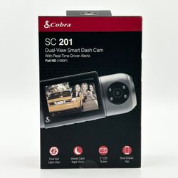New Cobra SC 201 Dual-View Smart Dash Cam