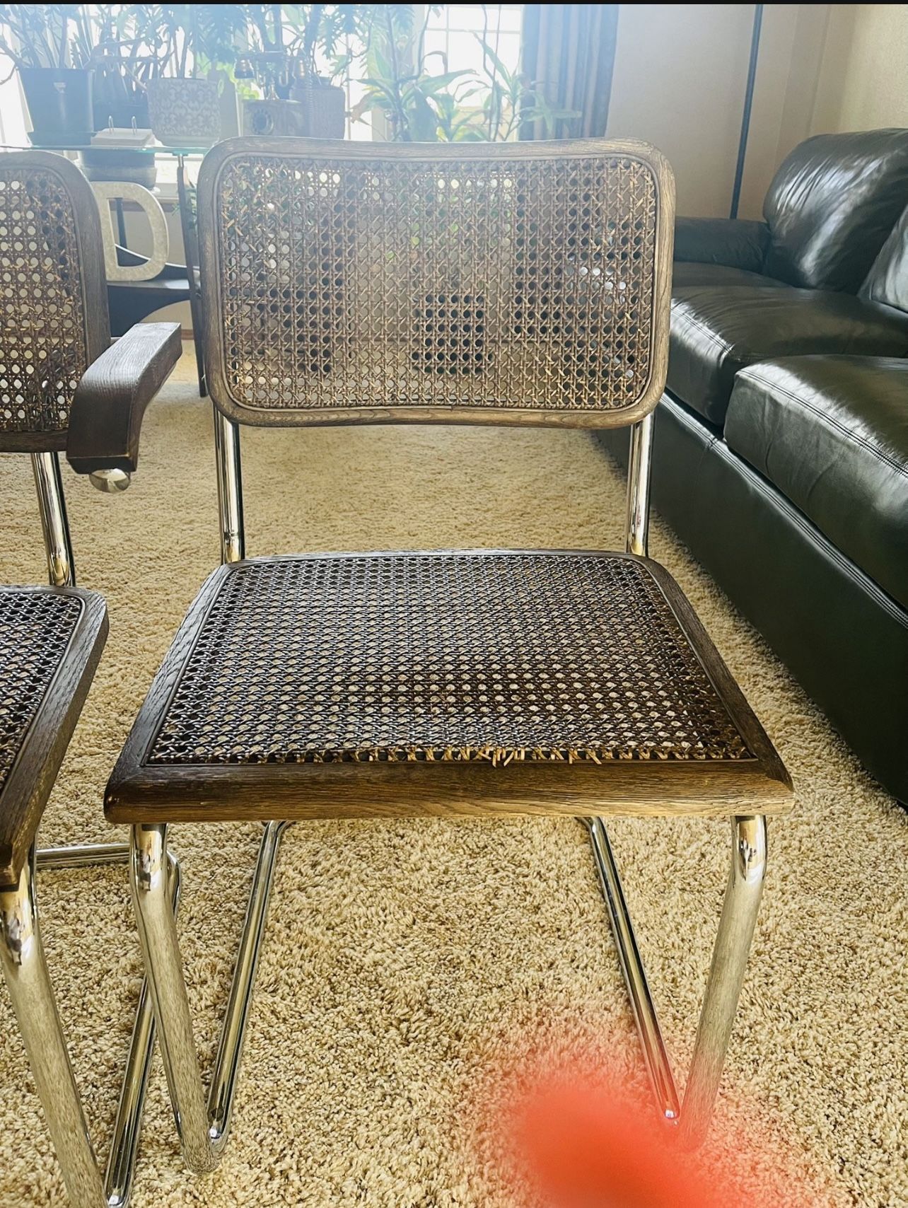 Wicker Chair From Restoration Hardware Set Of 6 Two End Chais With Armrest 