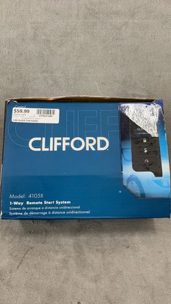 Clifford car audio 1 way remote start system.