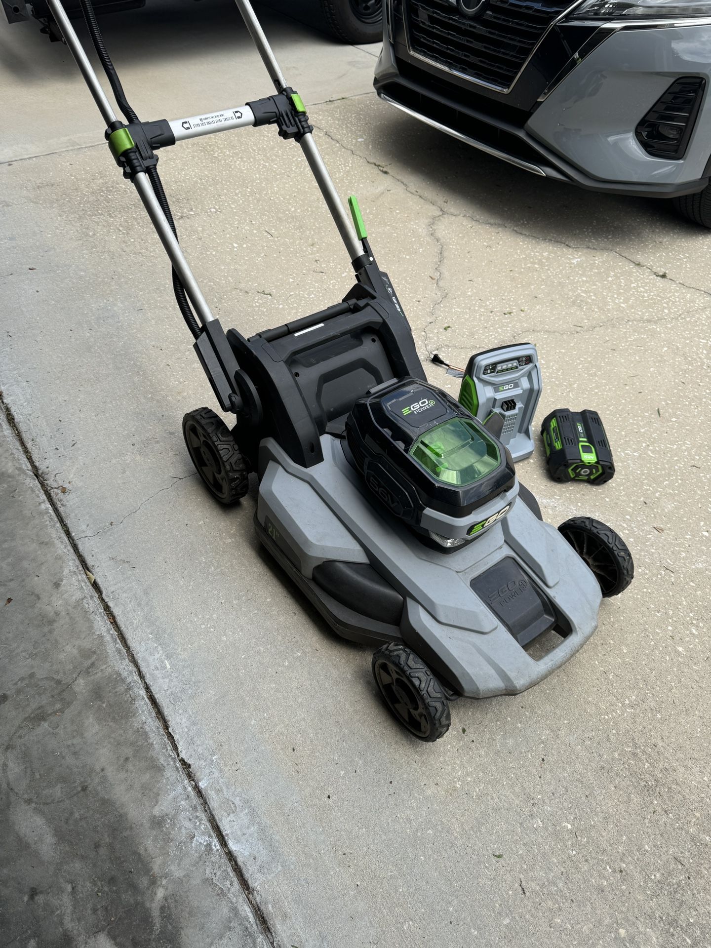 Ego Mower ,charger And 5.0ah Battery With Bag 