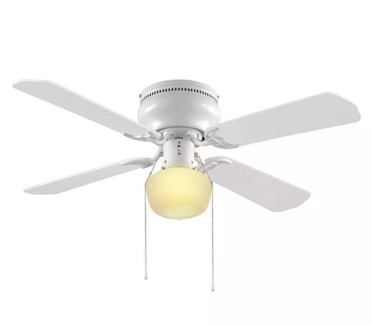 Hampton Bay Littleton White Ceiling Fans