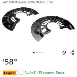 947-006 Front Brake Dust Shield Compatible with Select Lexus/Tovota Models, 1 Pair