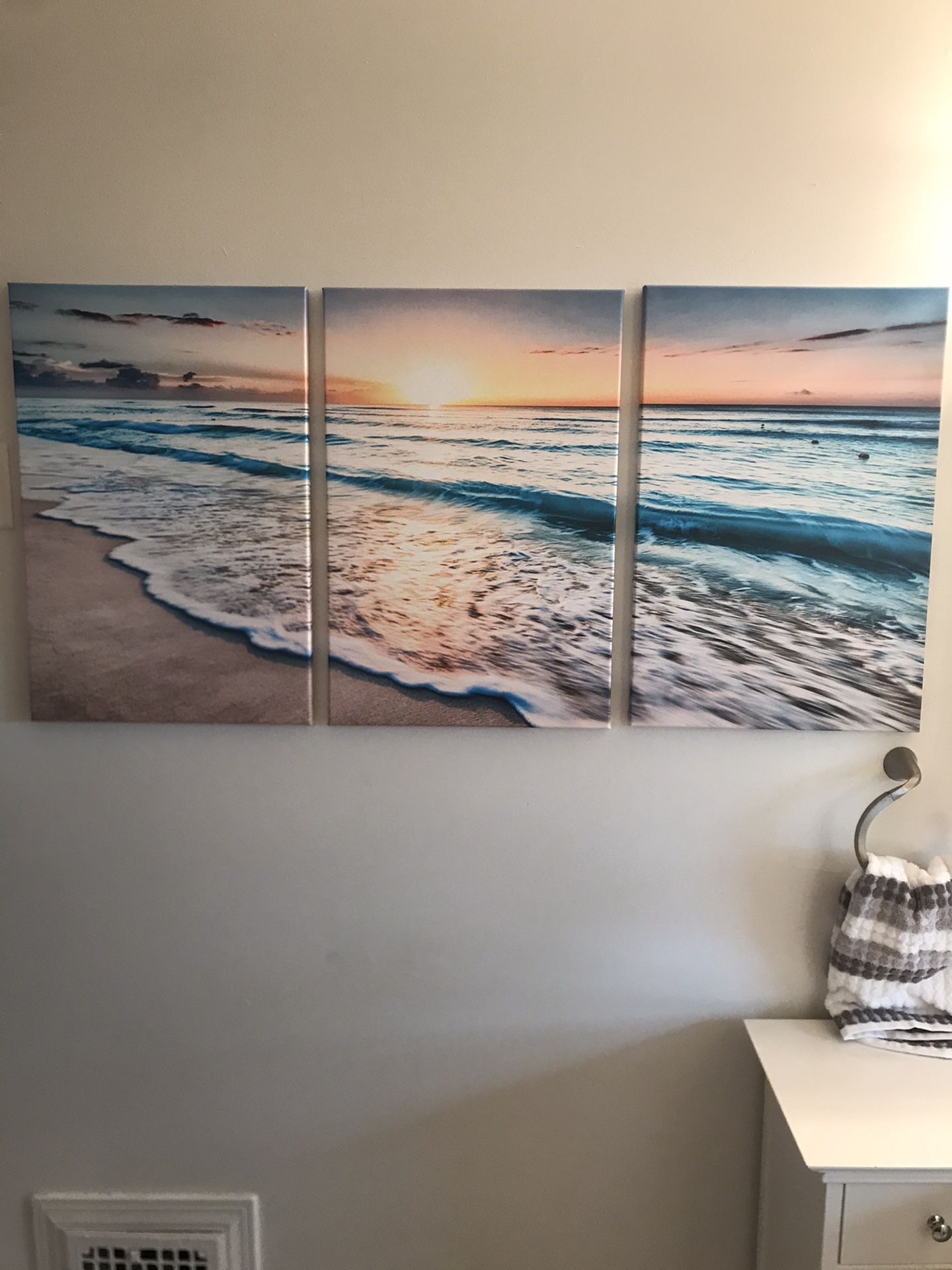 3 piece beach Painting