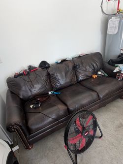 Leather couch