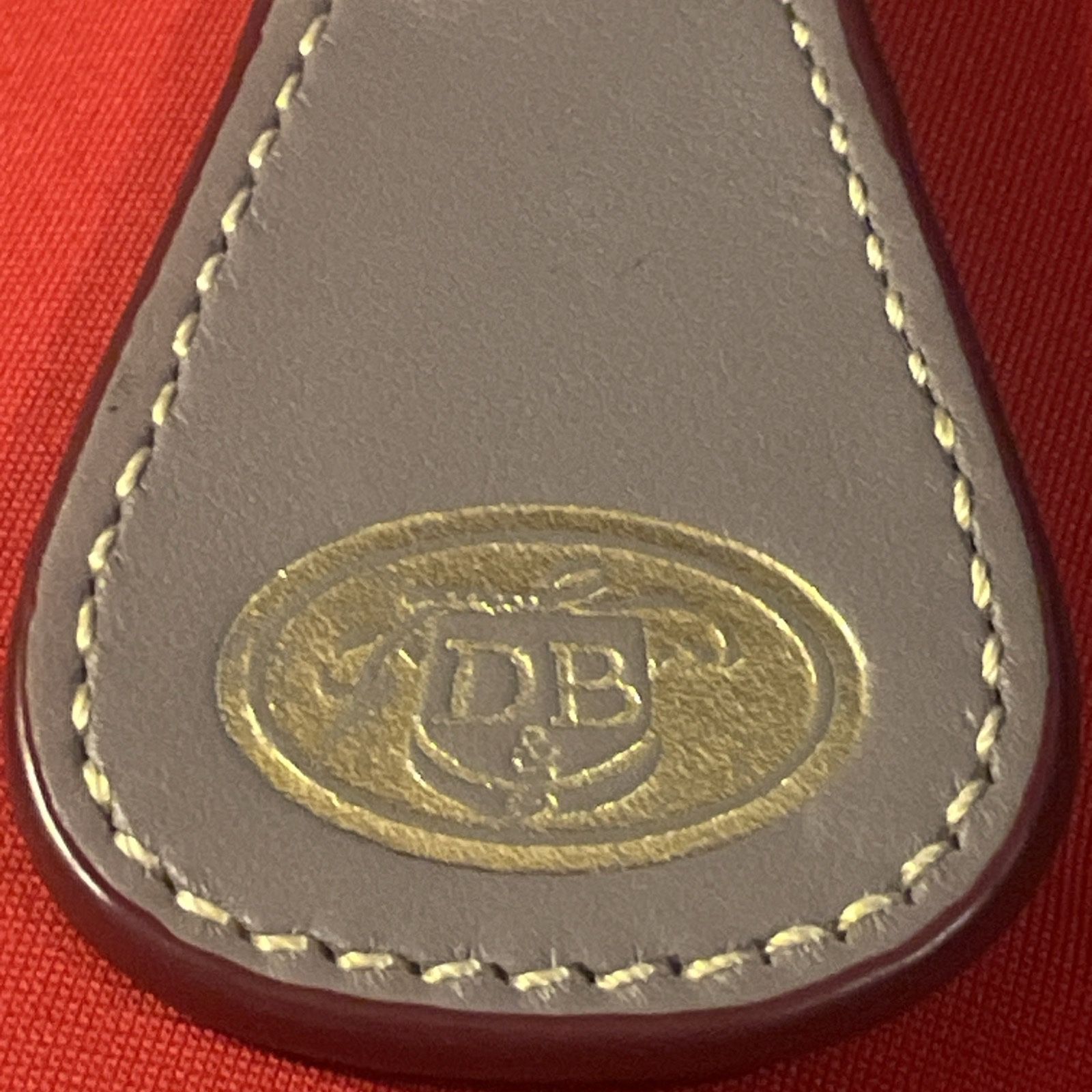 Dooney and Bourke Brown Leather Keychain