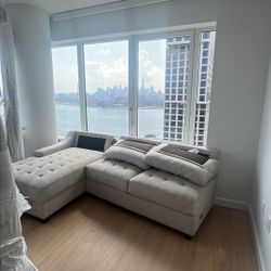 Sectional 3 Piece Grey Couch