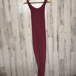 Rose Textured Honeycomb Jumpsuit S/M