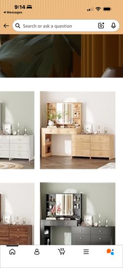 NIB Tan Vanity/dresser