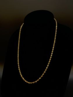 18" Gold rope chain #23929