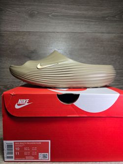 Nike Slides ReactX Rejuven8 Mens Size 10 / Womens 11 Khaki Brown HV4479-200 NIB