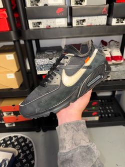 Nike Air Max 90 Off-White Black SIZE 10.5 USED