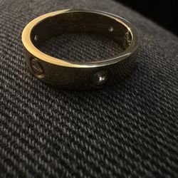 Cartier LOVE Ring 18K Gold (750) with 3 Diamonds – Size 58