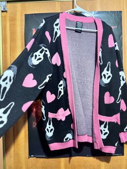 Ghost face Cardigan Size 2XL