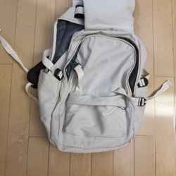 White backpack aesthetic cute beautiful work school adult kid bag