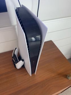 PS5 with controller