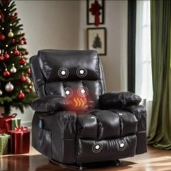 NEW Recliner Chair Heating massage for Living Room with Rocking Function and Side Pocket 