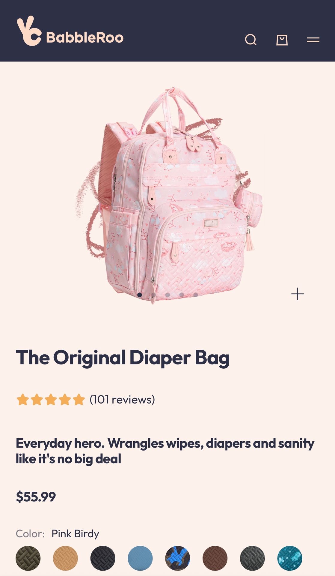 BabbleRoo Diaper Bag