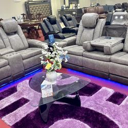 💥Brand New Power Reclining Sofa Set 🔥Only $49 Today And Pay Later With Or Without Credit 🔥