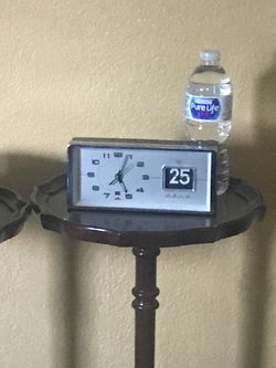 Vintage alarm date clock.