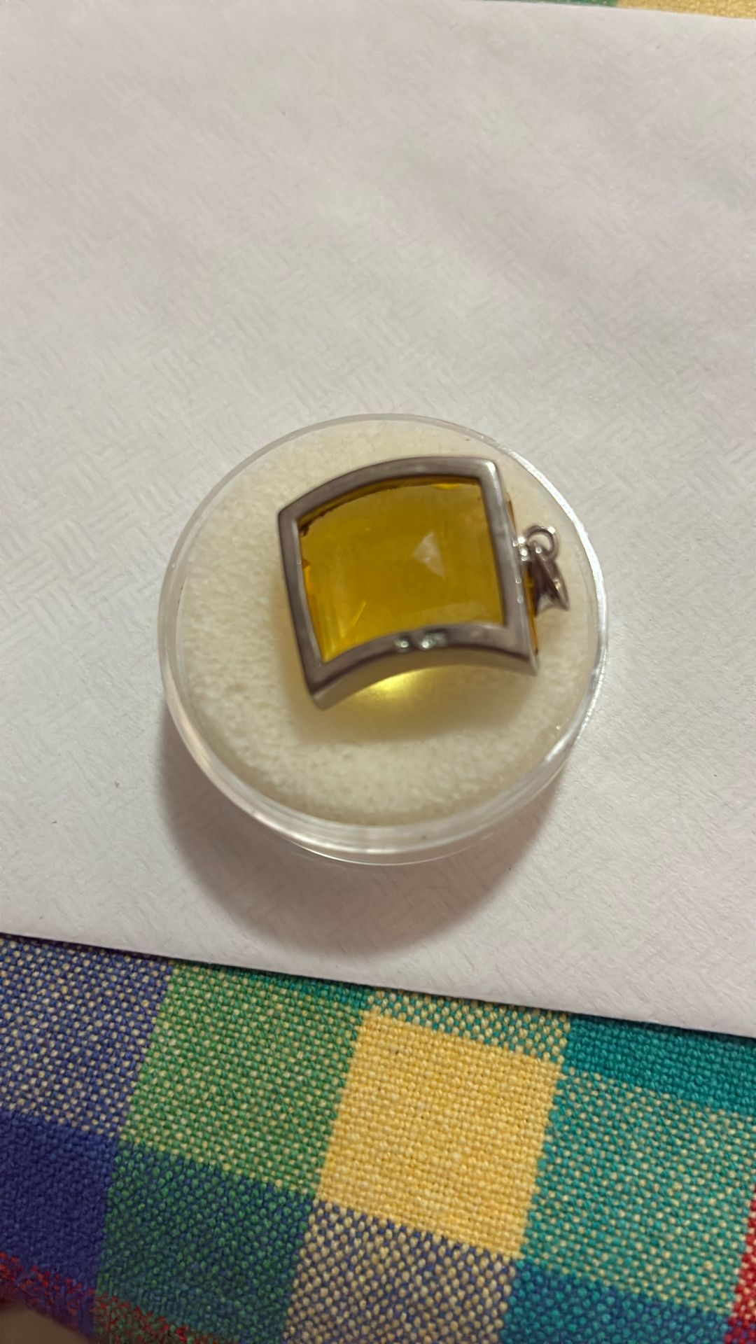 14 Carat Special Square Cut Brazilian CITRINE