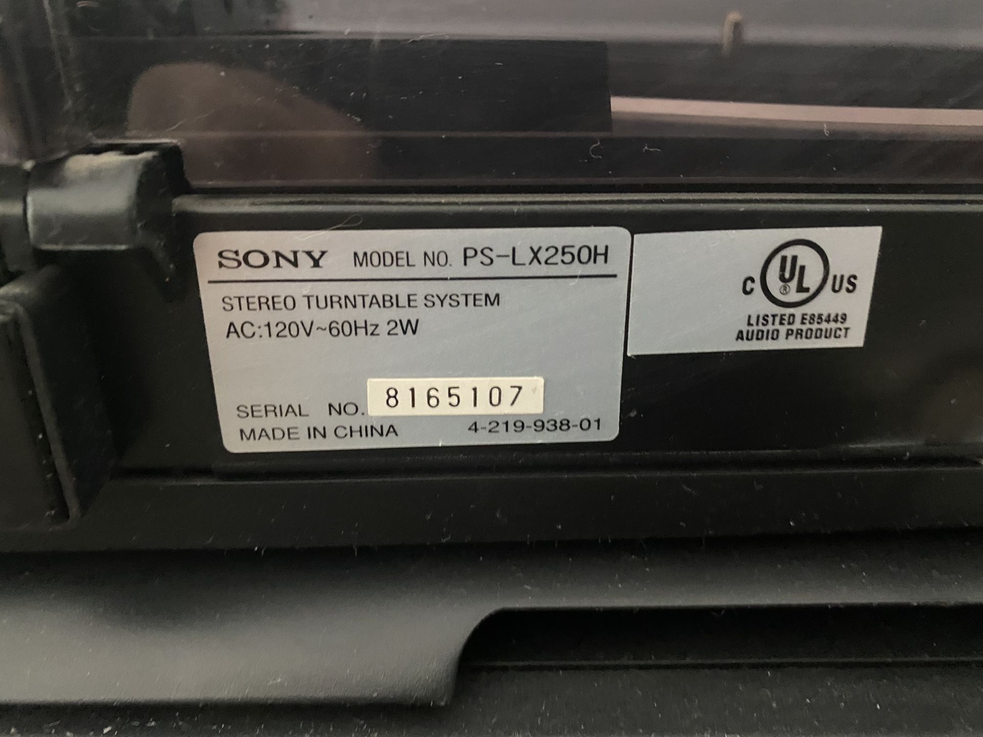 Sony Turntable