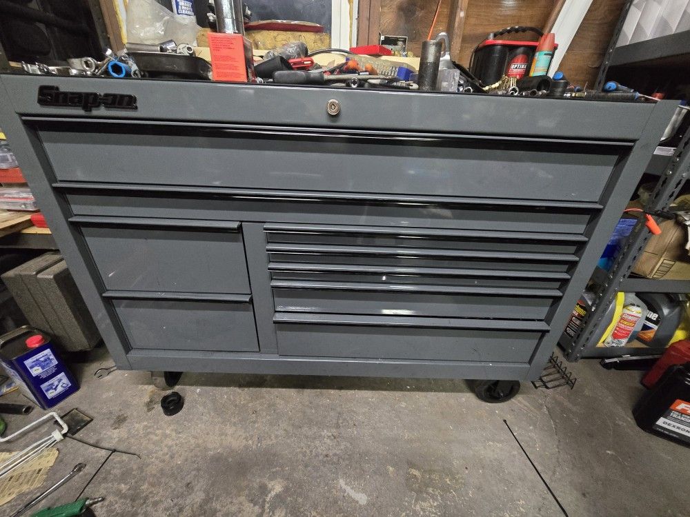 snap on tool box double bank KCP2422PWZ 2 big drawers like new
